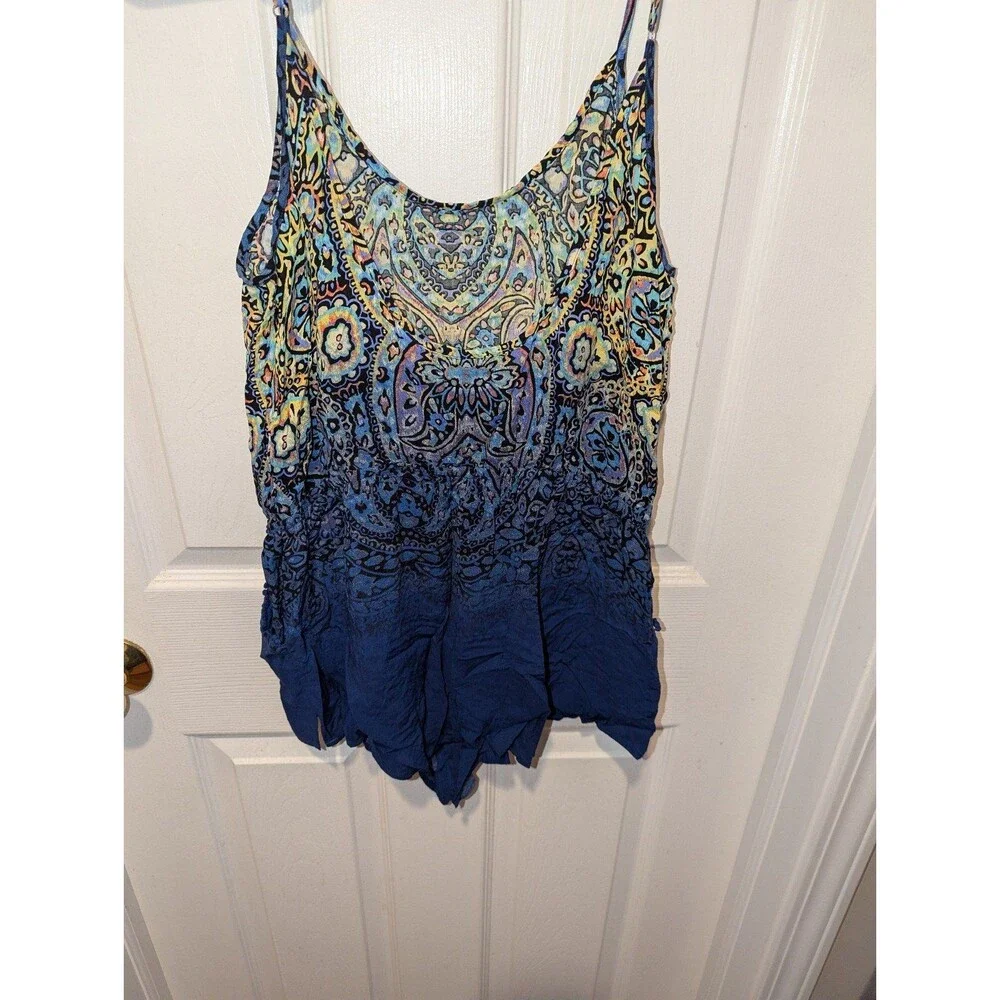 Vintage Victoria's Secret Size Small Multicolor Sleep‎ Romper Boho Cozy Chic